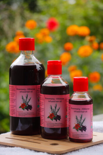 Rosemary - Hibiscus Infused Hair Oil